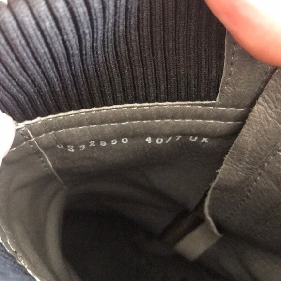 Rare! G Star Model Sample! Black Leather Heeled Boot - Picture 7 of 7